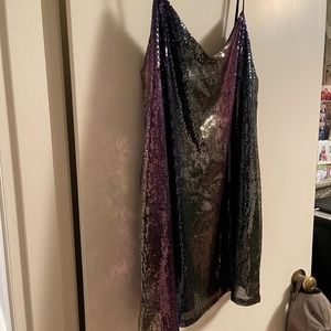 *NEW* Wild Fable Sequin Multicolored Thin Strapped Cocktail Party Dress XL
